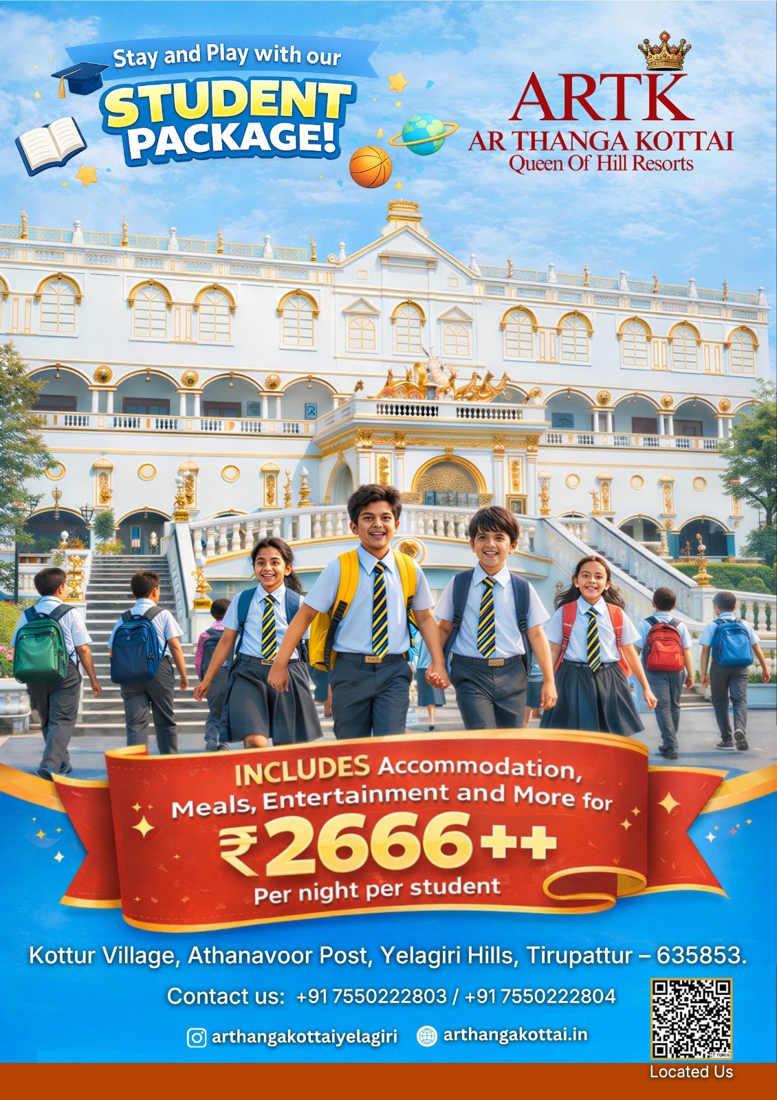 Student Stay and Play Package