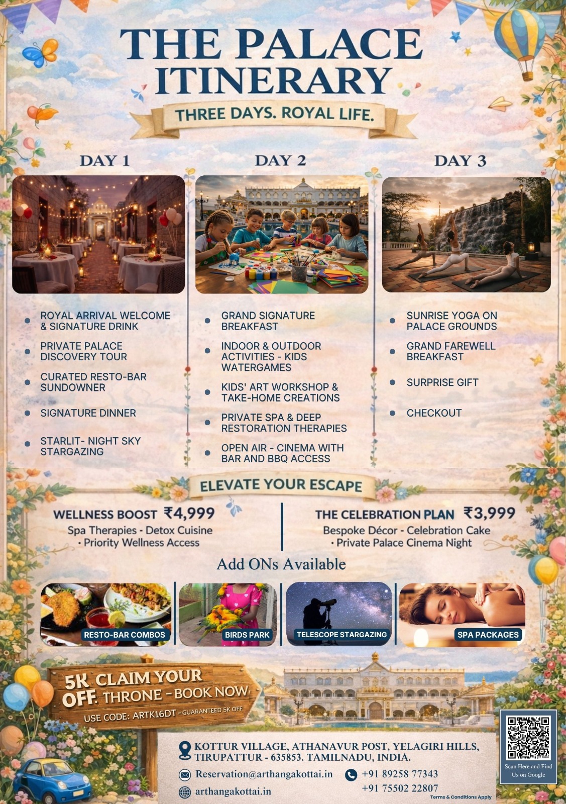 The Palace Itinerary